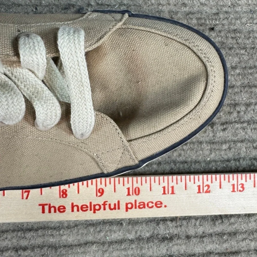 Polo Ralph Lauren Bolingbrook Tan Canvas Low Top Sneakers Mens 13 D